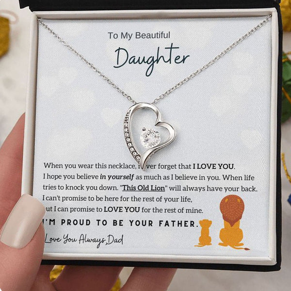 To My Daughter - Forever Love Necklace