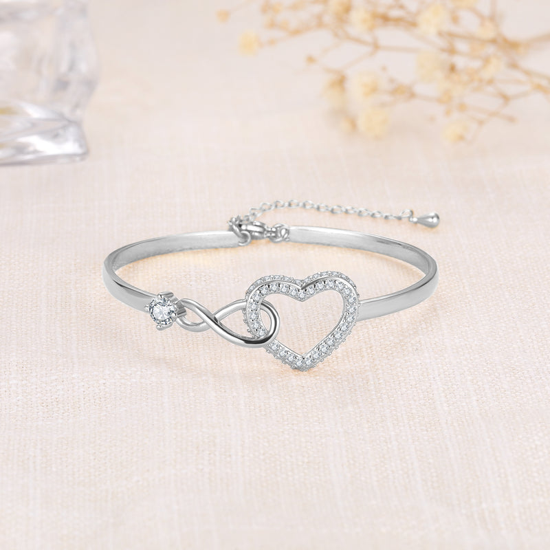 Mother & Daughter – Infinity Heart Bracelet