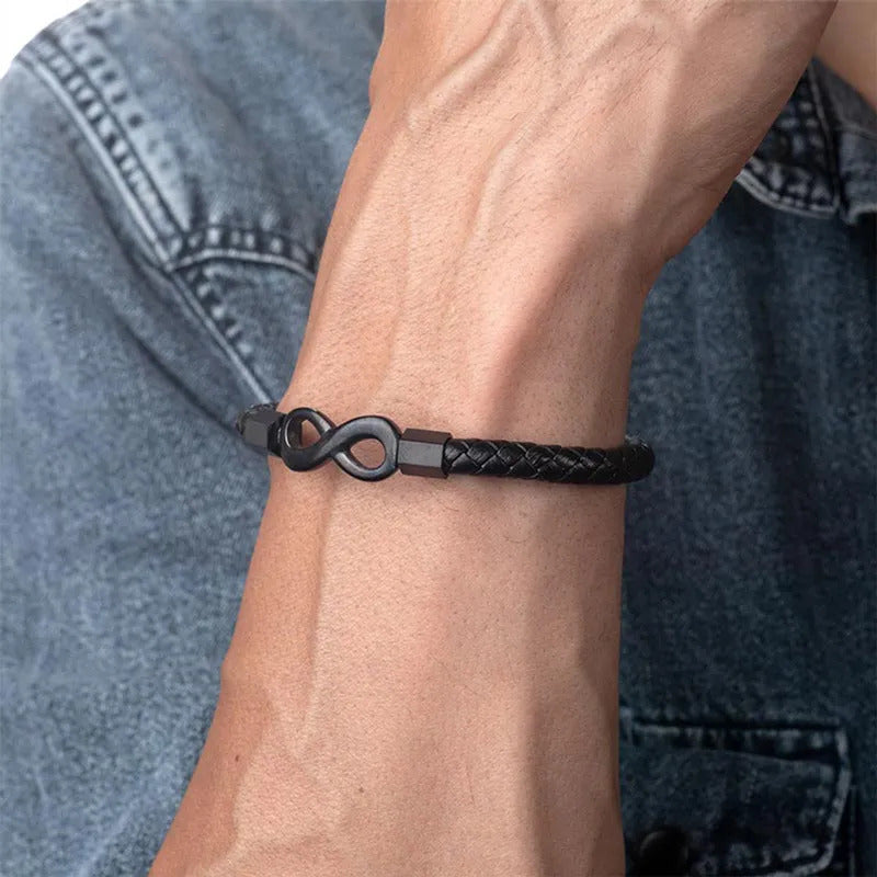 To My Son - Ceramic Infinity Braided Bracelet