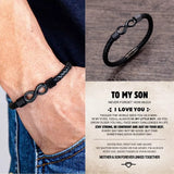 To My Son - Ceramic Infinity Braided Bracelet